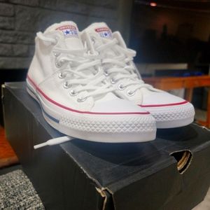 Brand New CONVERSE High Tops, Woman's Size 8.5 White